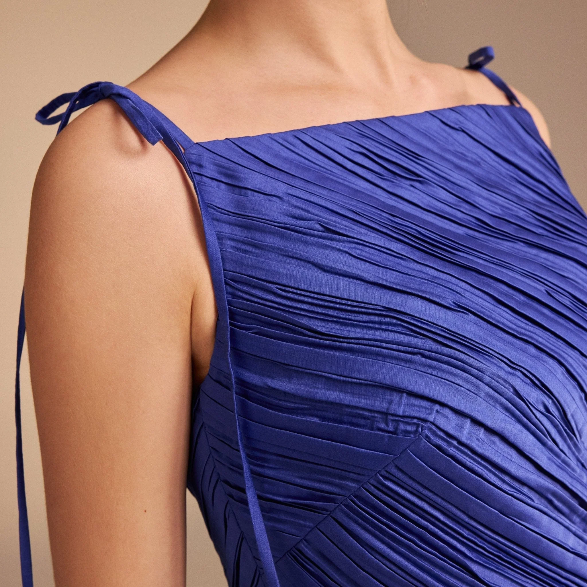 Asymmetric Ruffled Poplin Midi Dress - Image 11