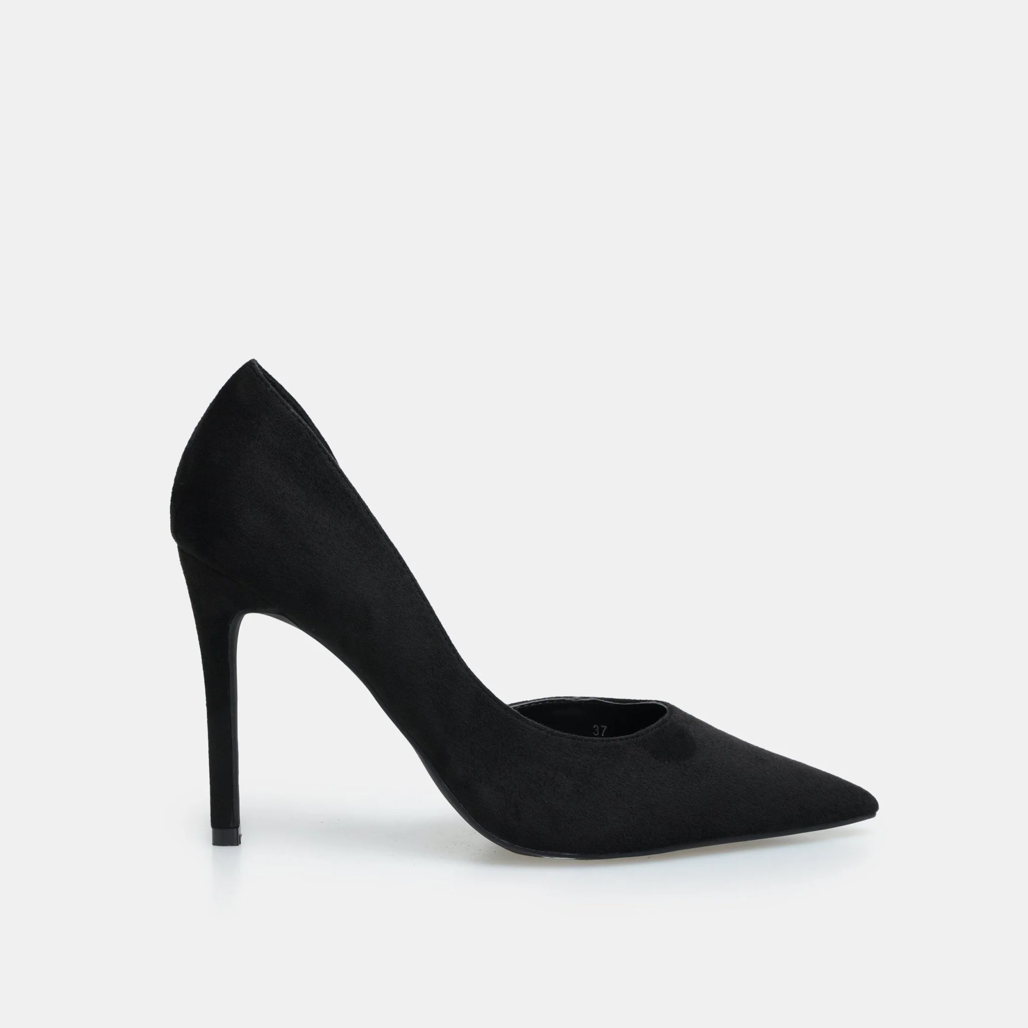 Black Suede Pointed Toe Pumps - Image 2