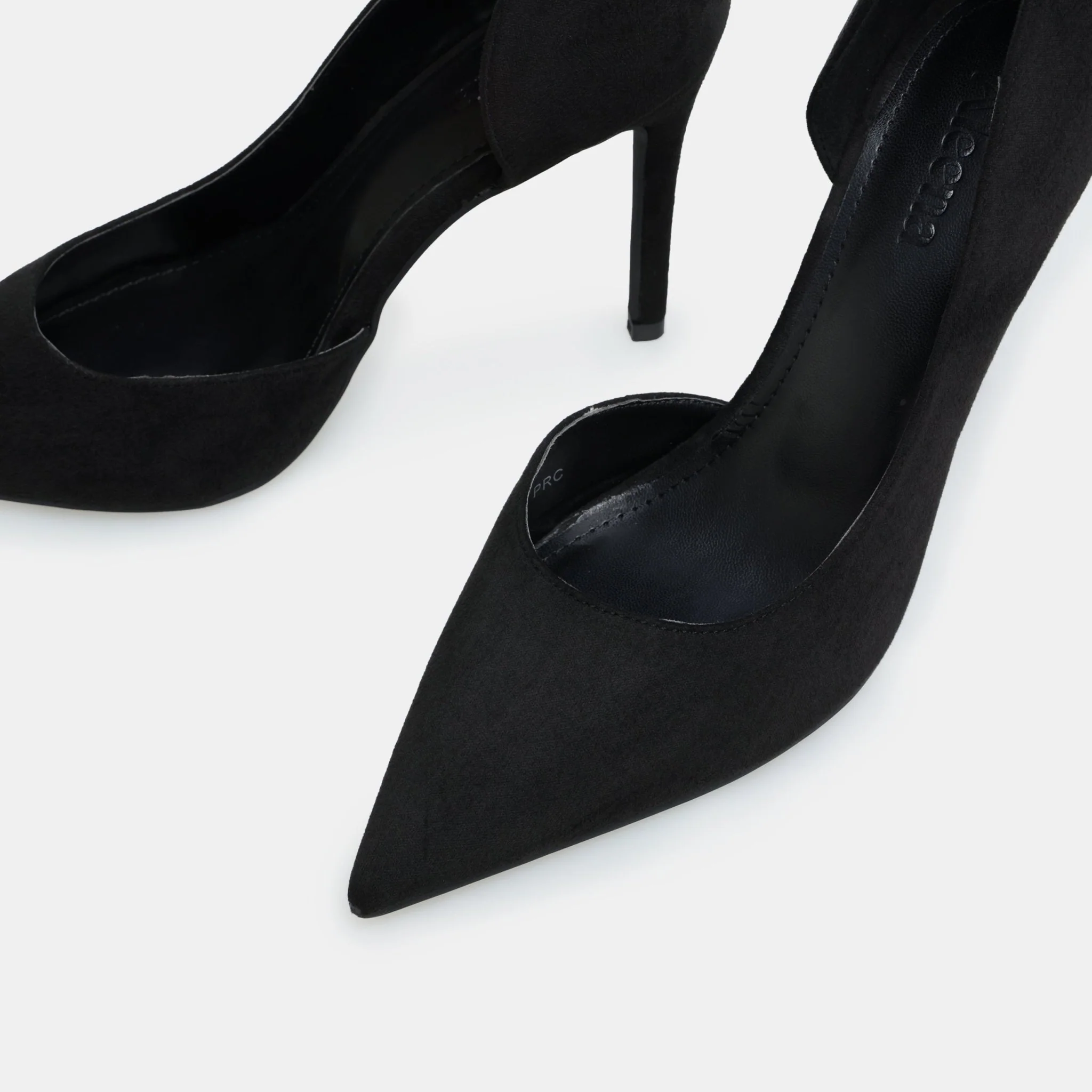 Black Suede Pointed Toe Pumps - Image 3
