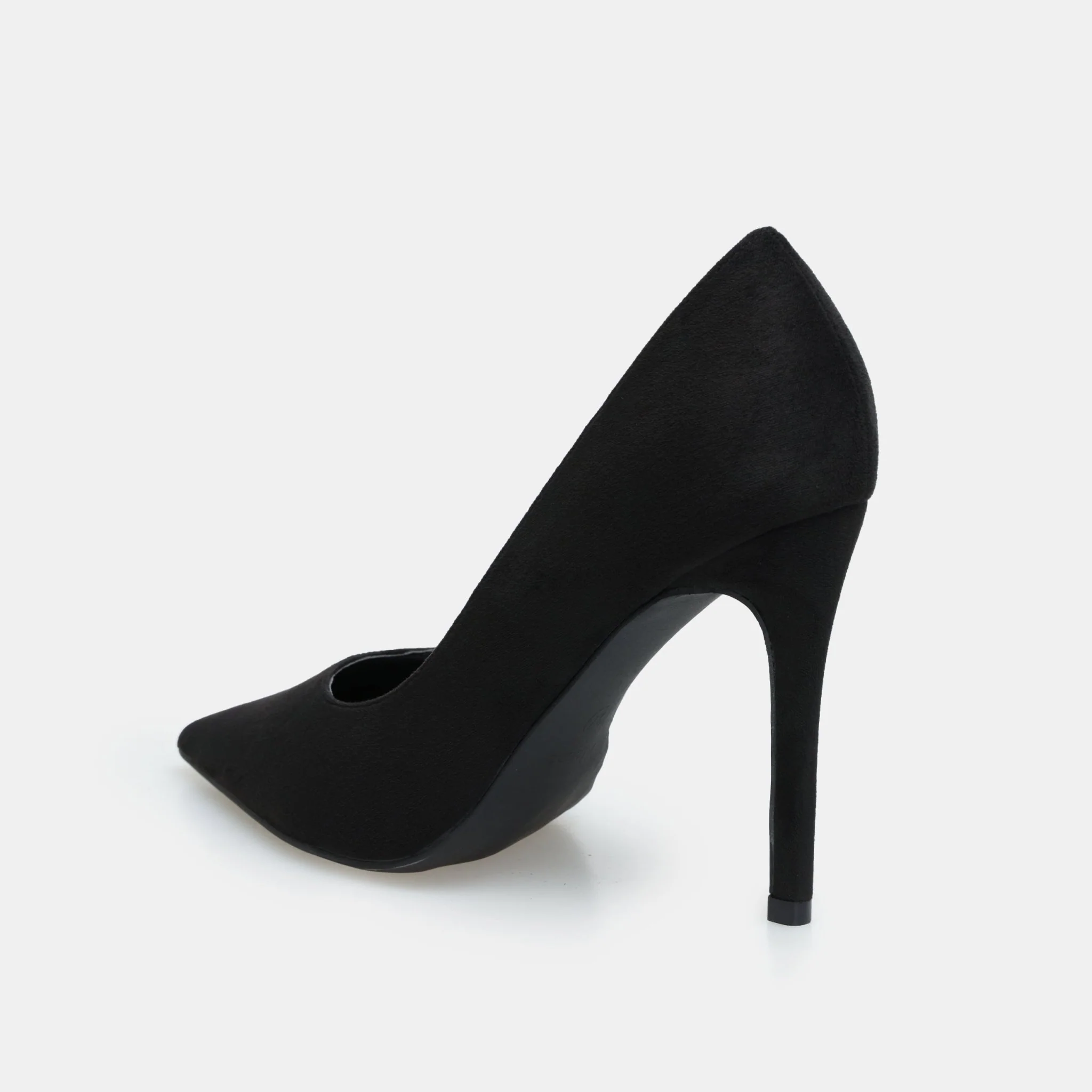 Black Suede Pointed Toe Pumps - Image 5