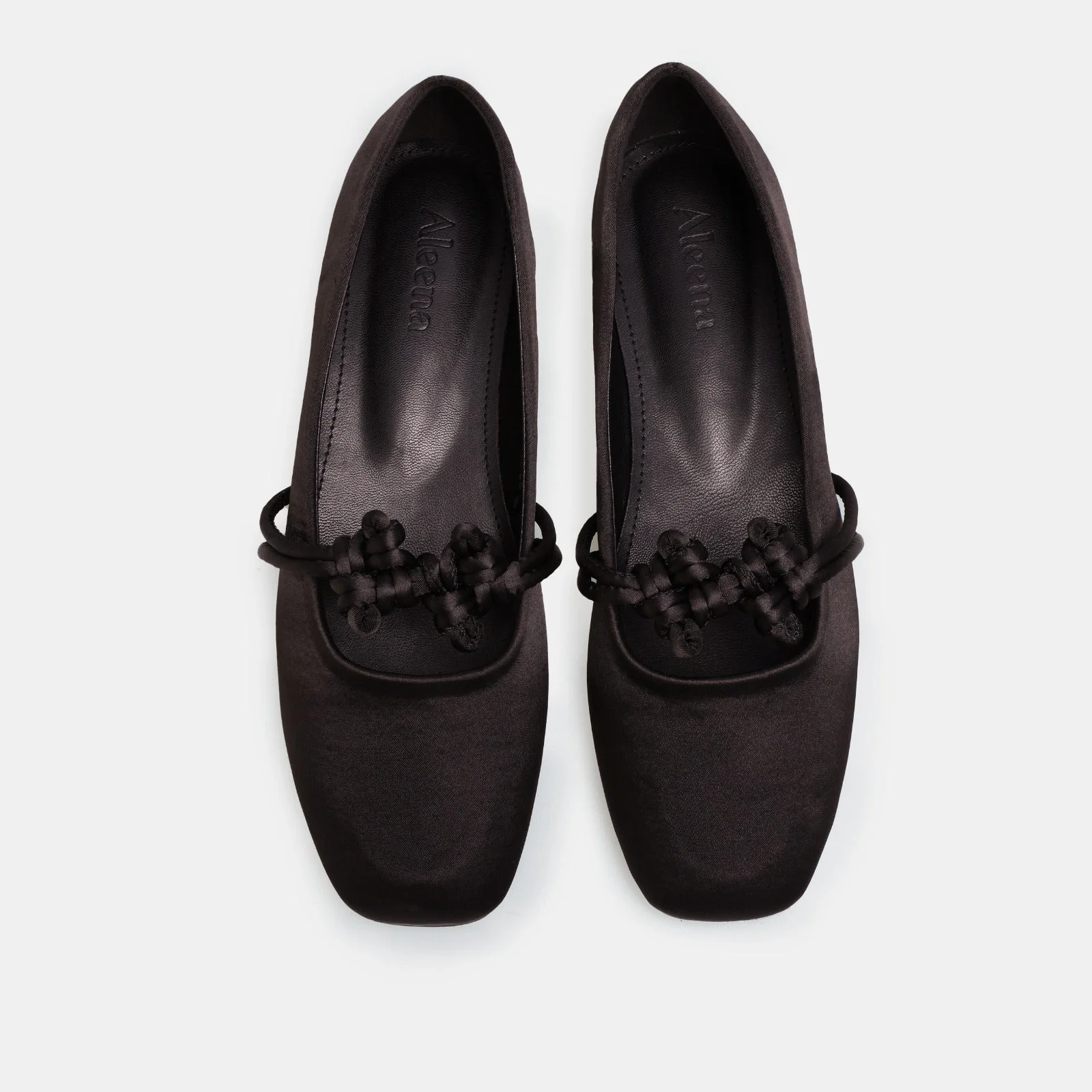 Brown Satin Knot Flats - Image 4