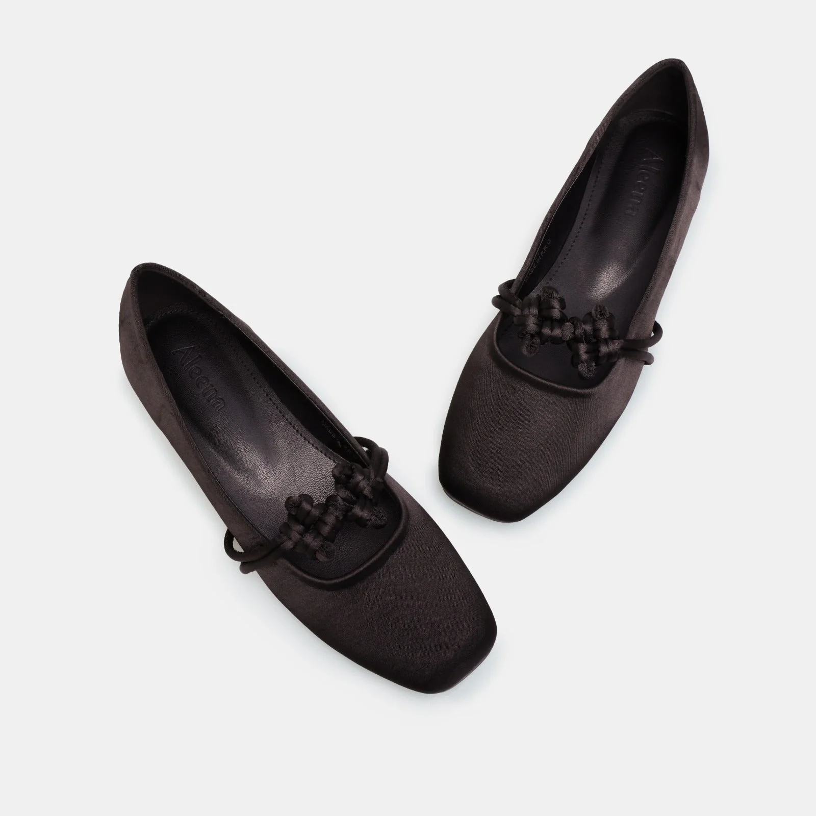 Brown Satin Knot Flats - Image 5