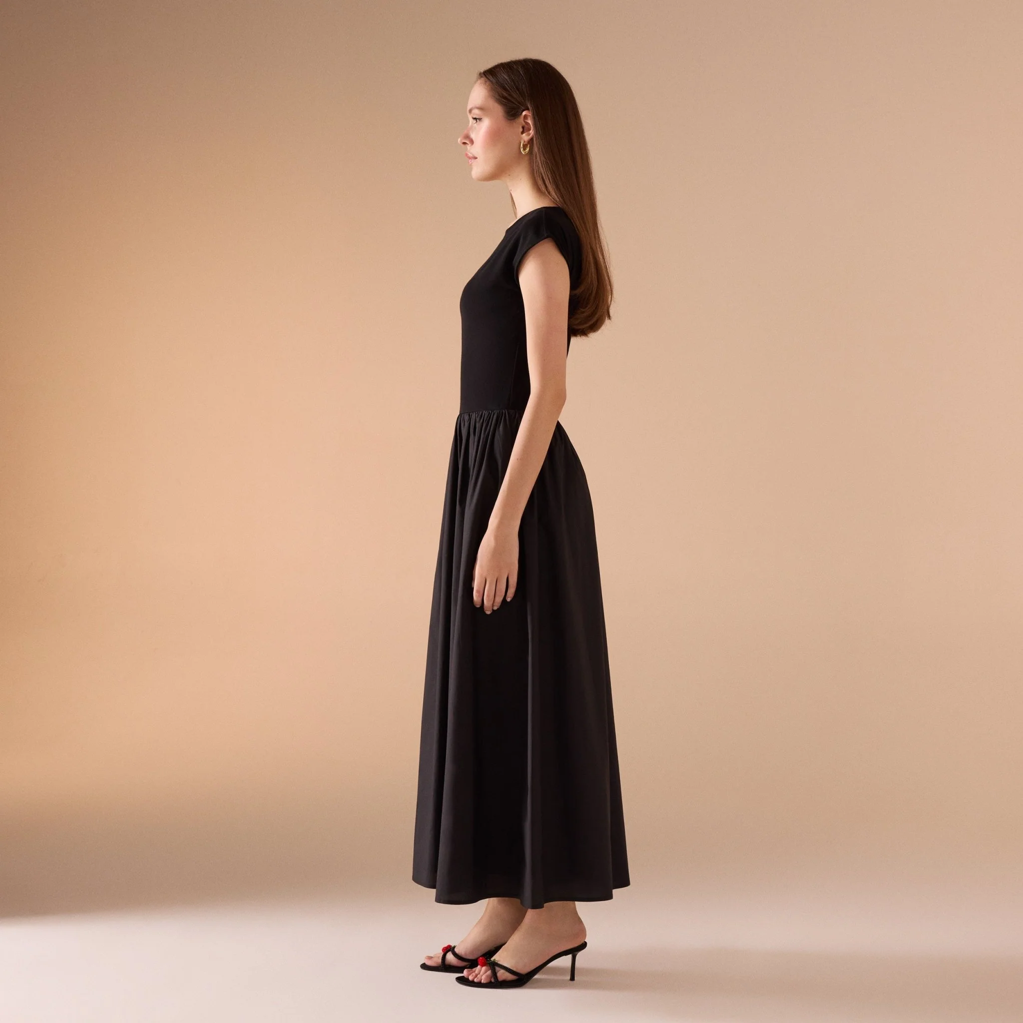 Short Sleeve Poplin Dress - Image 12