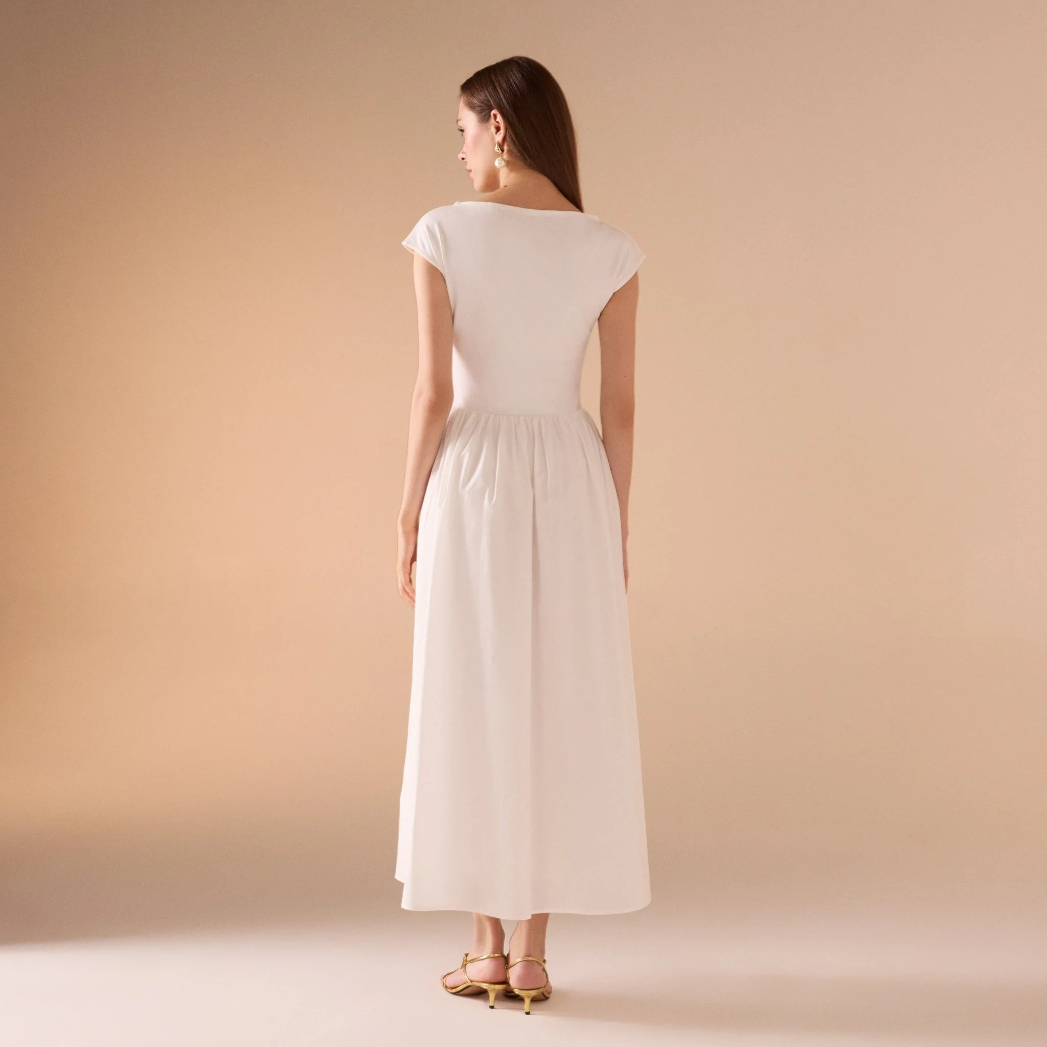 Short Sleeve Poplin Dress - Image 16