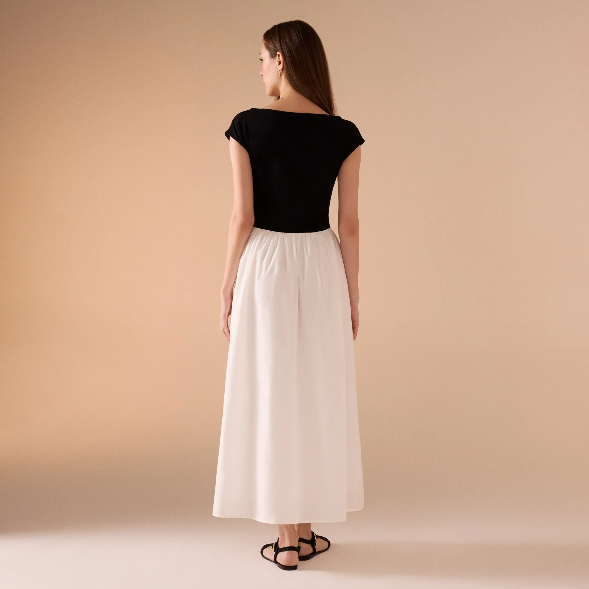 Short Sleeve Poplin Dress - Image 3
