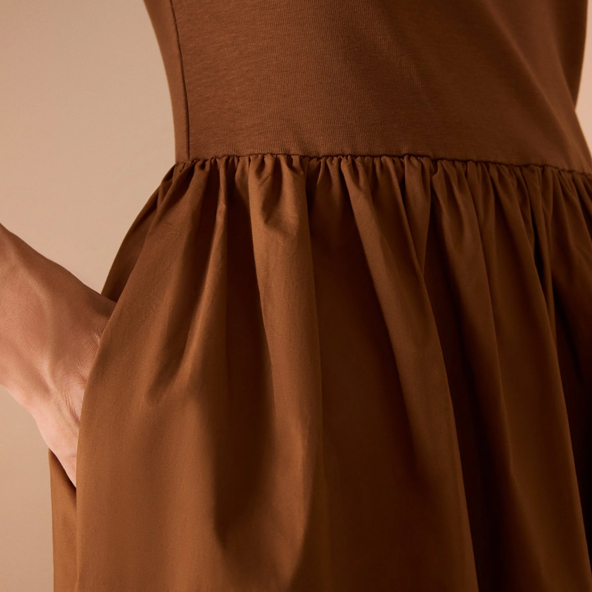 Short Sleeve Poplin Dress - Image 9