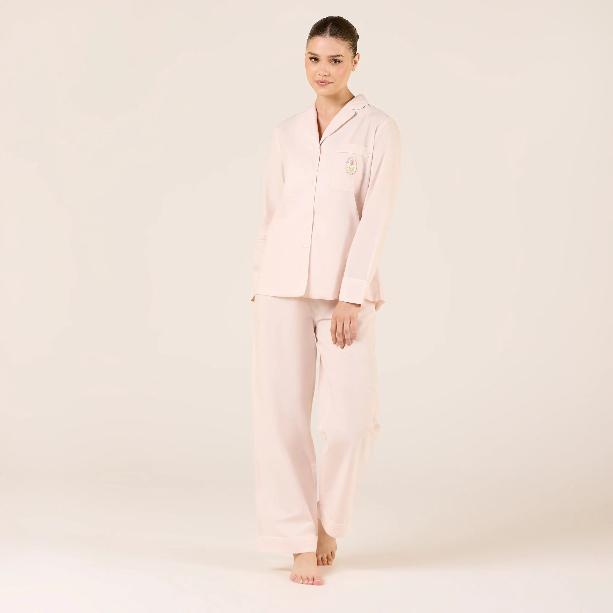Cotton Notched Collar Shirt - Image 5
