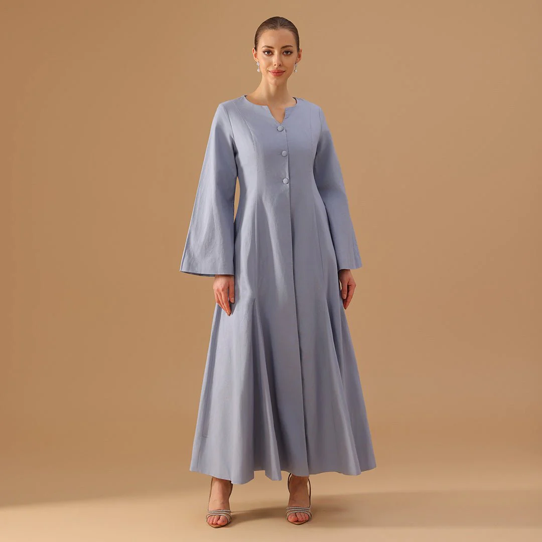 Light Blue Flared A-Line with Matching Slip Dress