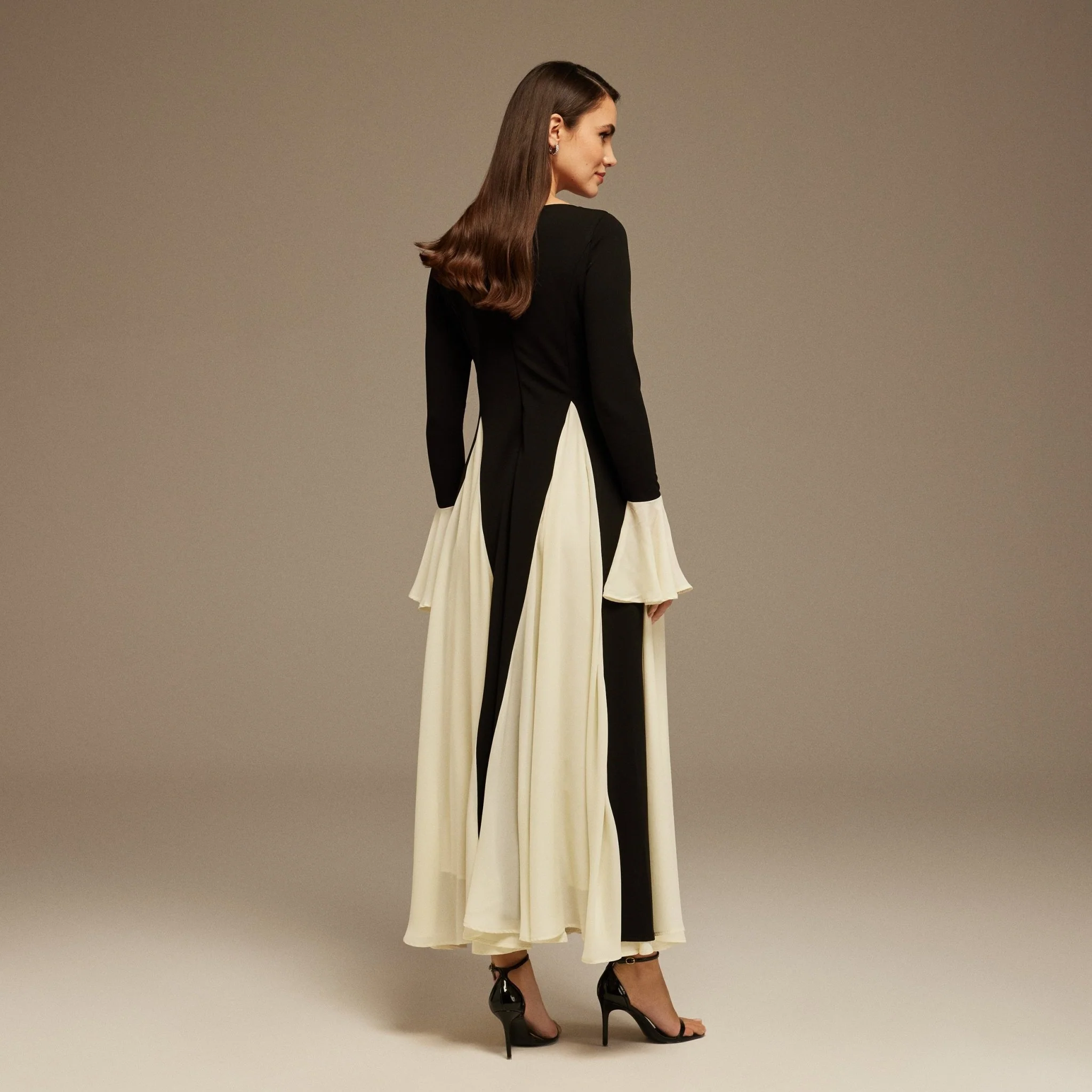 Long Sleeve A-Line Maxi Dress - Image 4