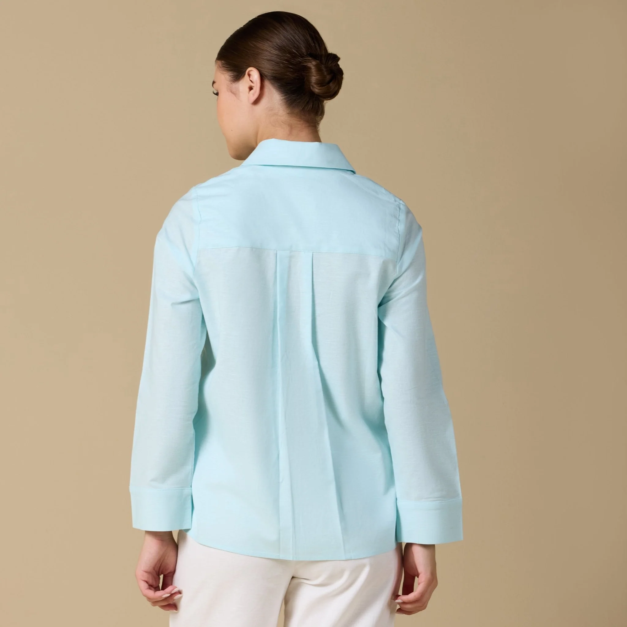 Long Sleeve Blended Shirt - Image 9