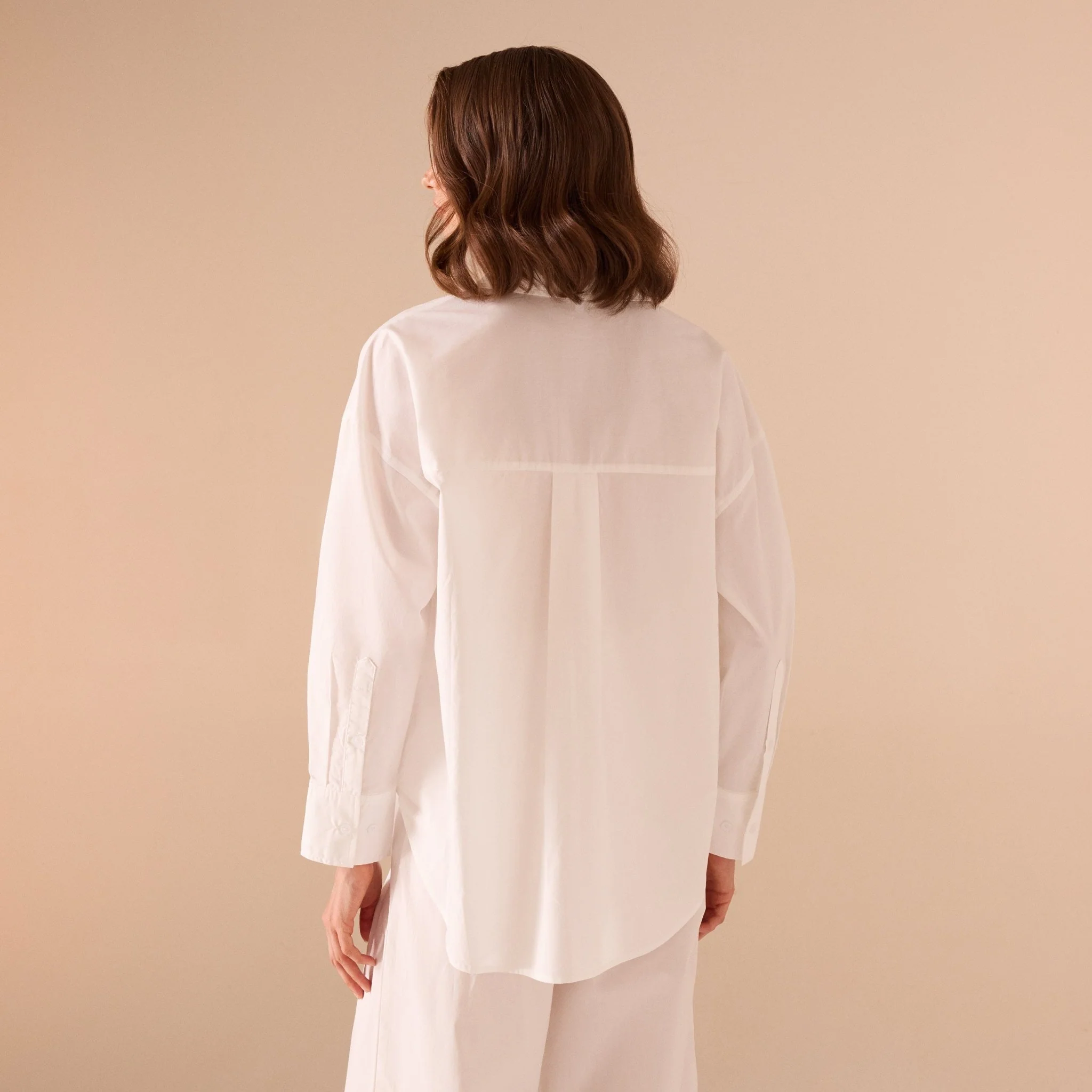 Long sleeve oversize poplin shirt - Image 10