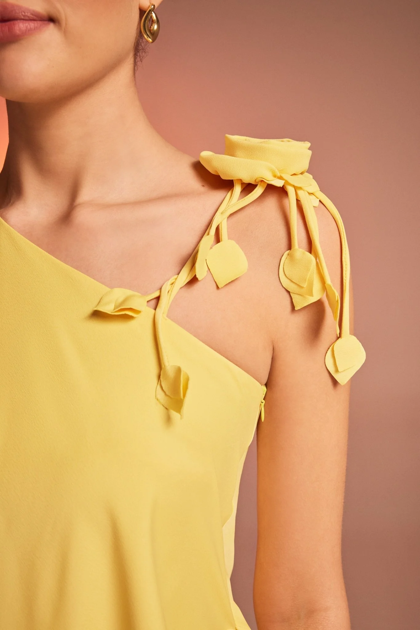 Maxi Kaftan with One Detailed Shoulder - Image 4