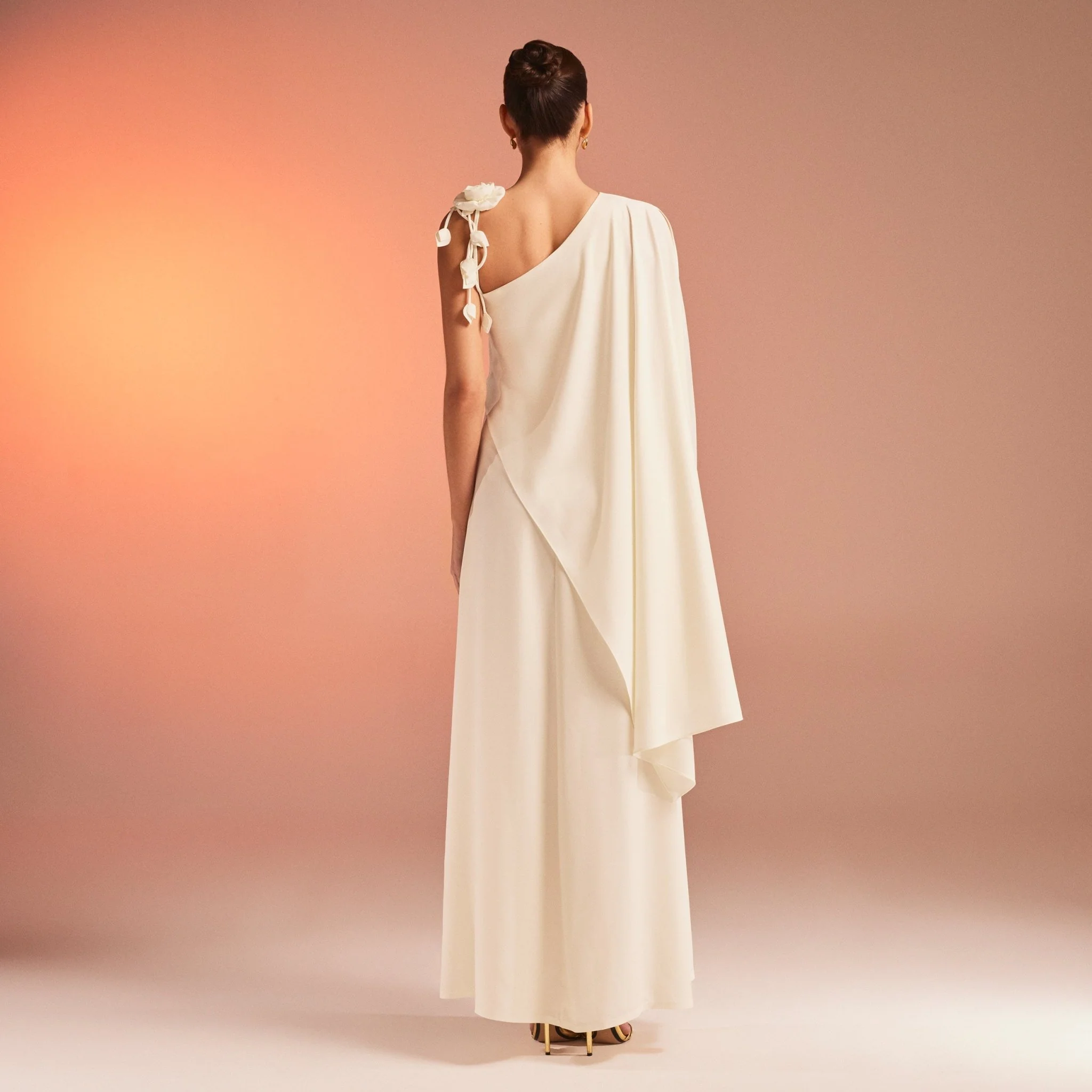 Maxi Kaftan with One Detailed Shoulder - Image 3