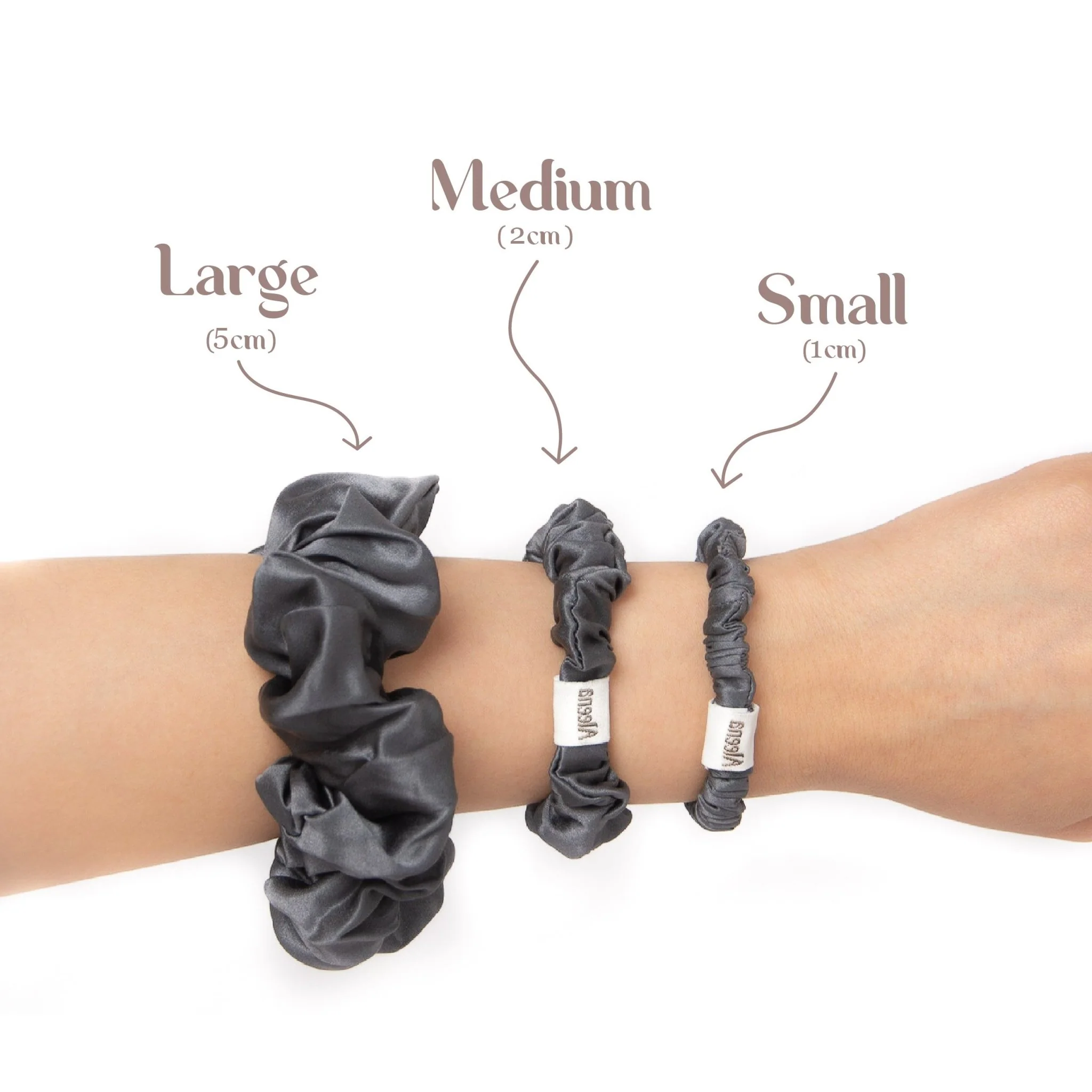 Aleena™ Medium Silk Scrunchies - Image 8