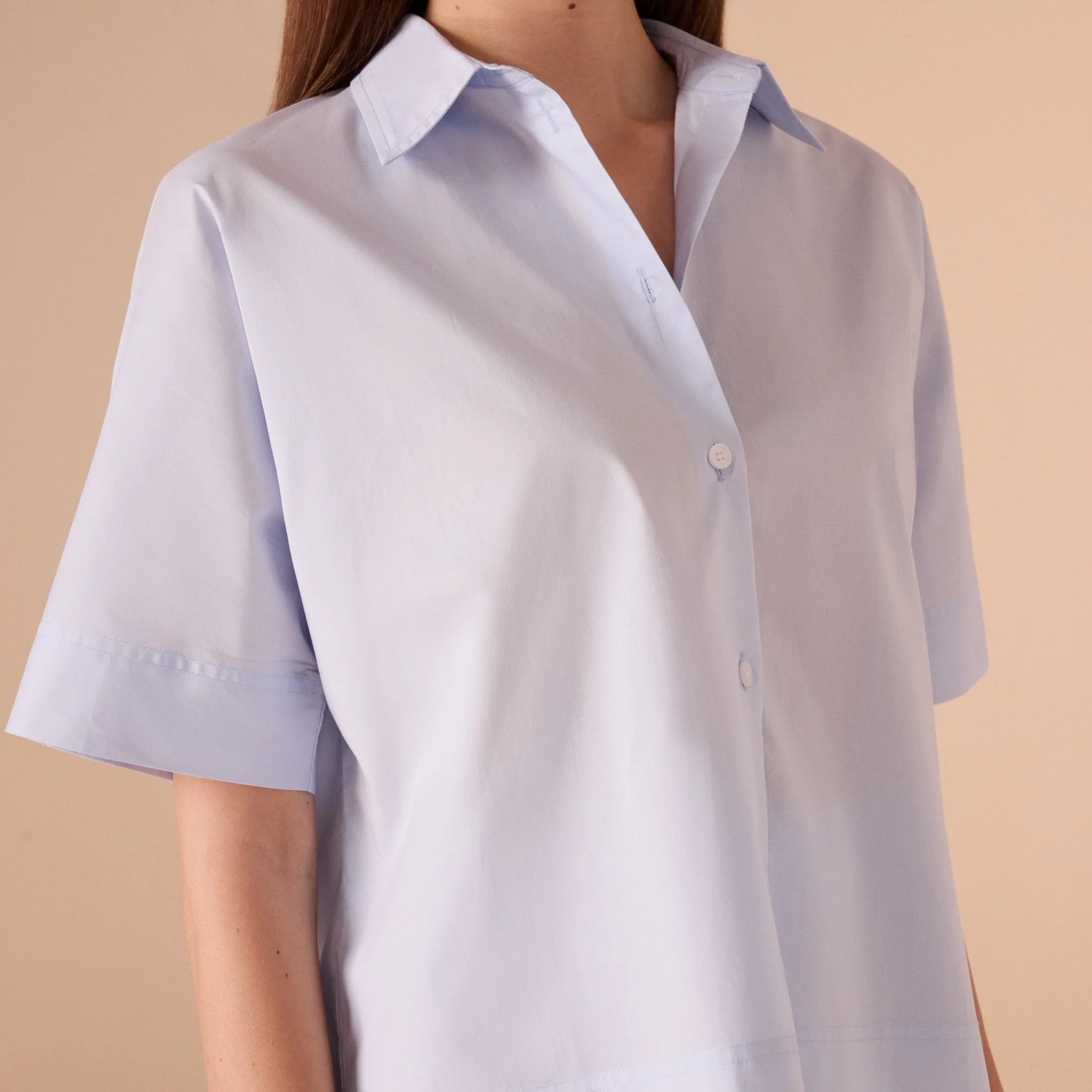 Cotton Poplin Short Sleeve Shirt - Image 7