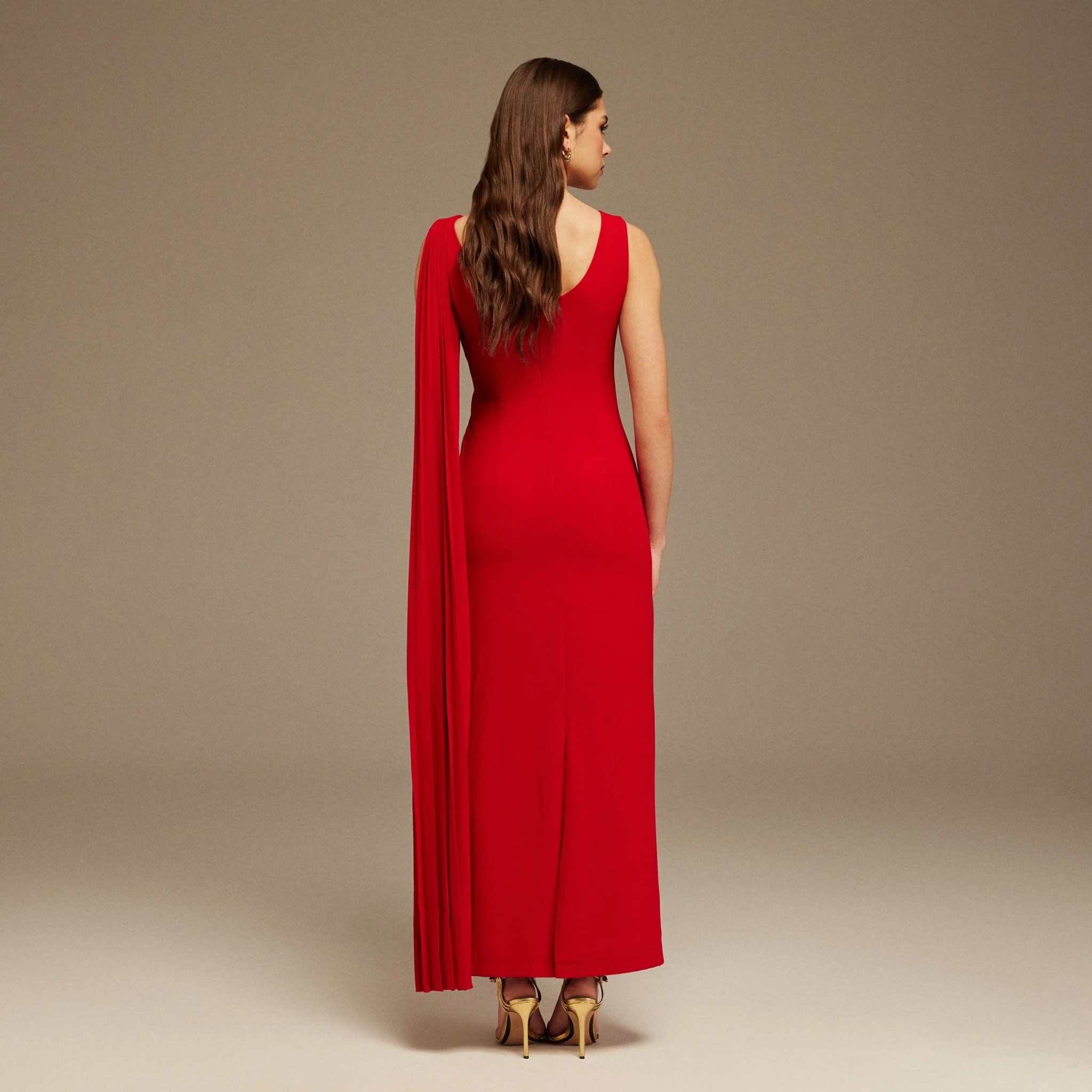 Sleeveless Drapped Top Maxi Dress - Image 4