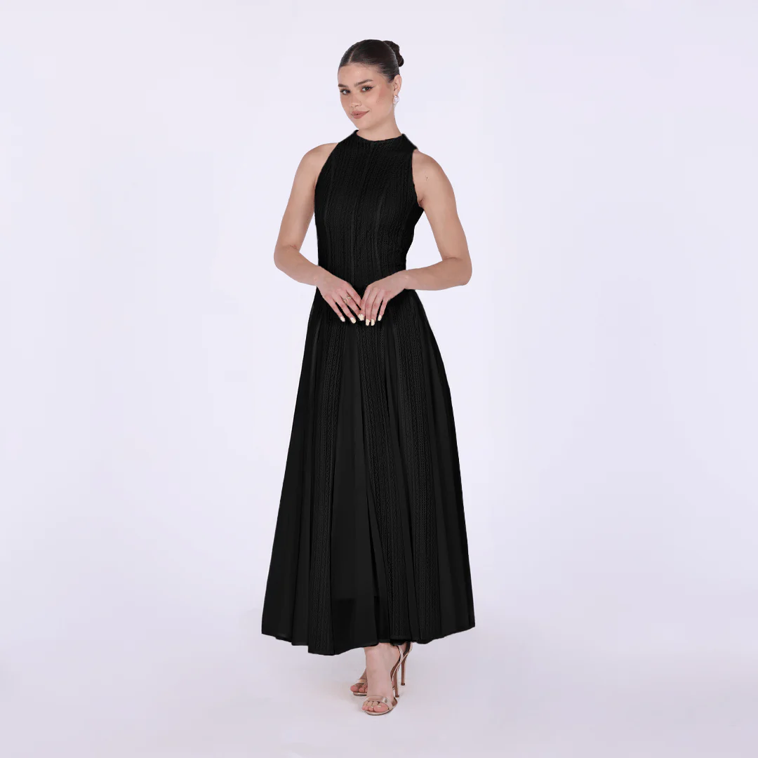 Pleats Aline Skirt Maxi Dress - Image 10