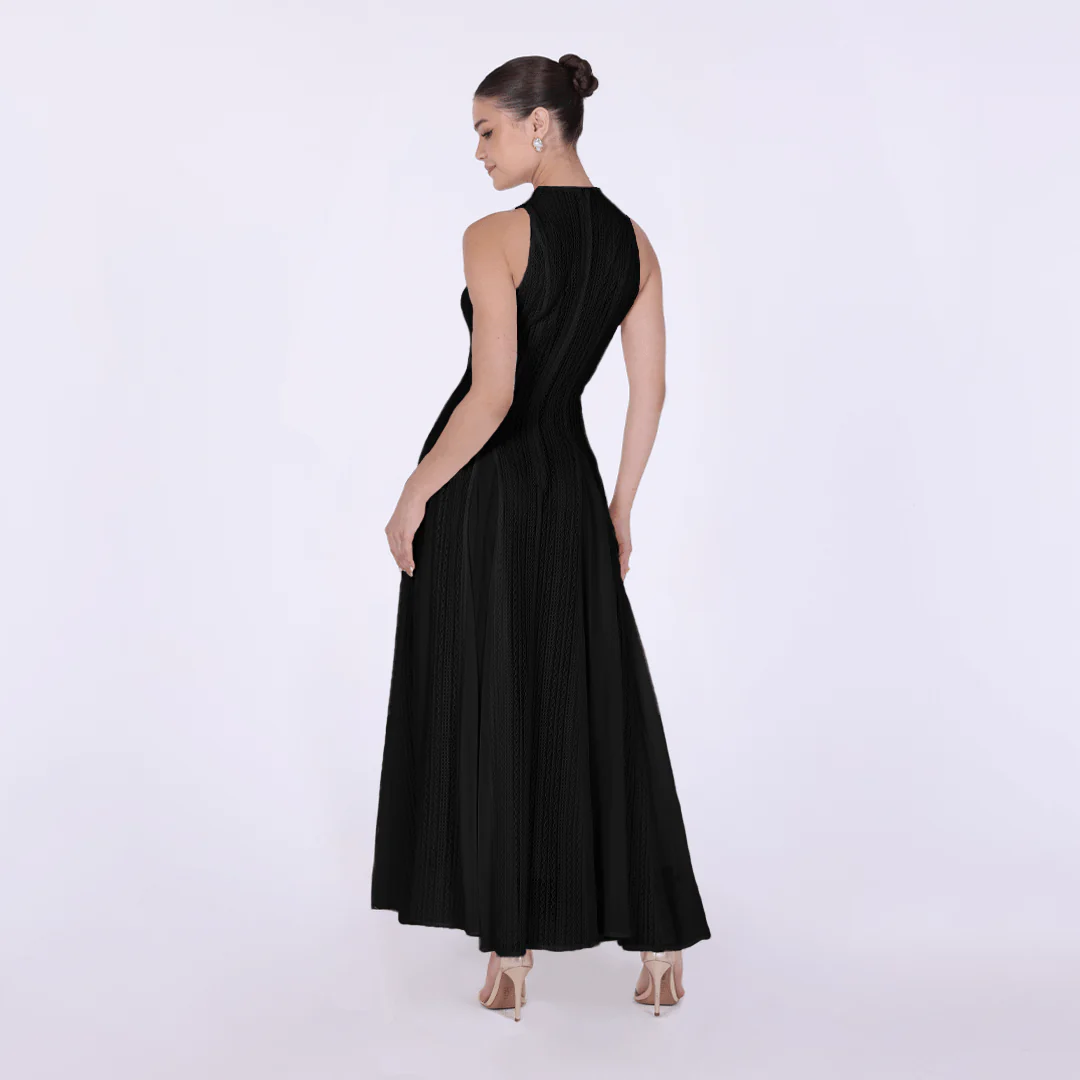 Pleats Aline Skirt Maxi Dress - Image 11