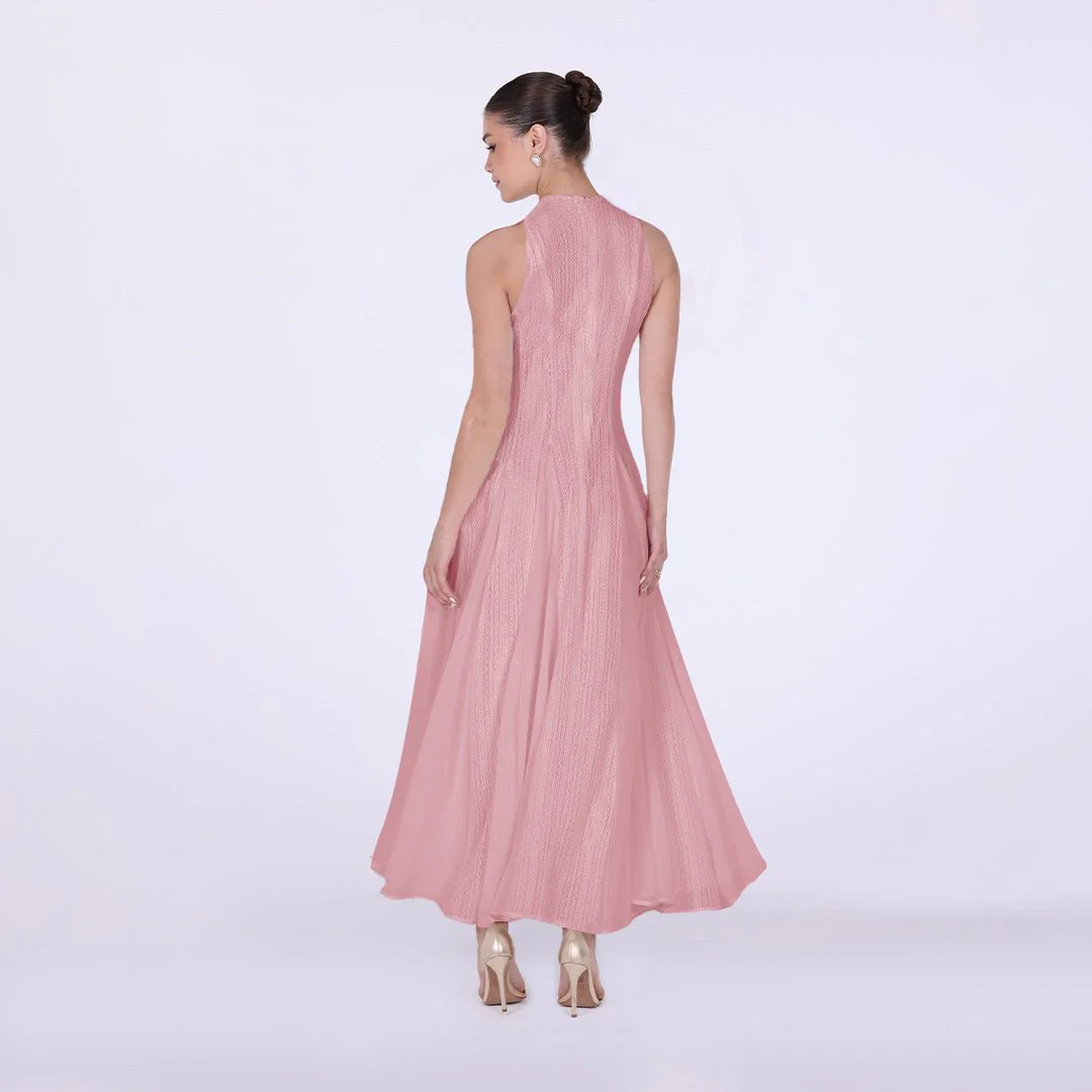 Pleats Aline Skirt Maxi Dress - Image 16