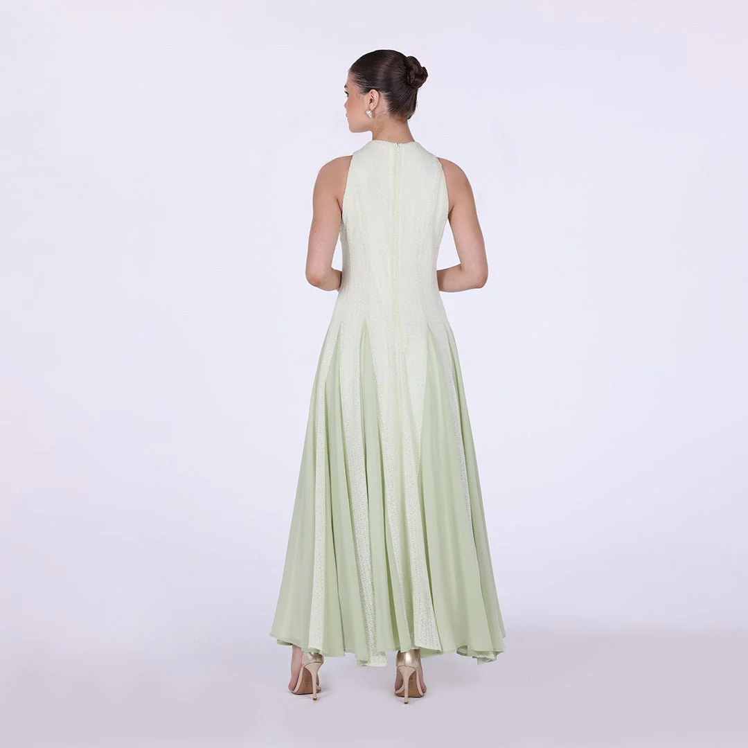 Pleats Aline Skirt Maxi Dress - Image 20