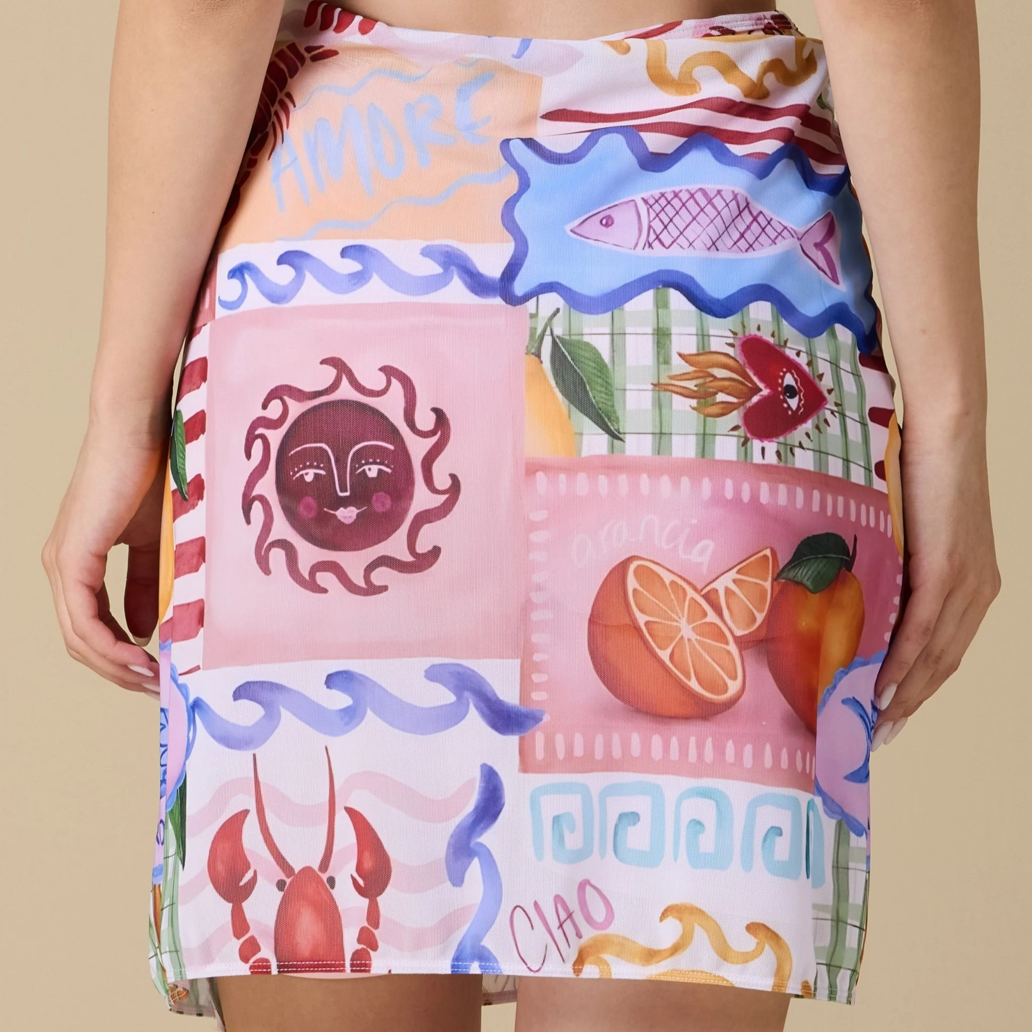 Tie-front swim skirt - Image 4