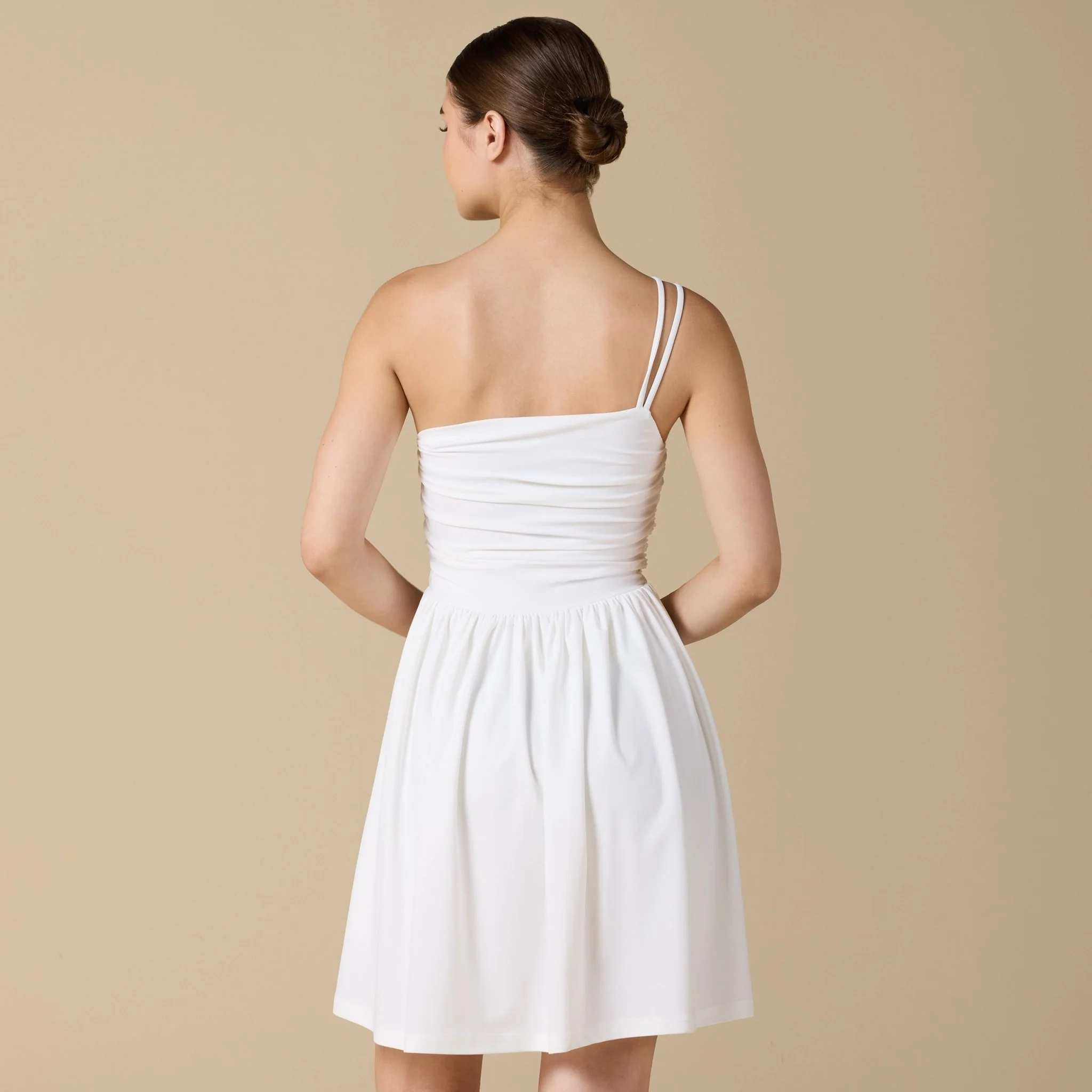 White One Shoulder Swimwear - Image 4