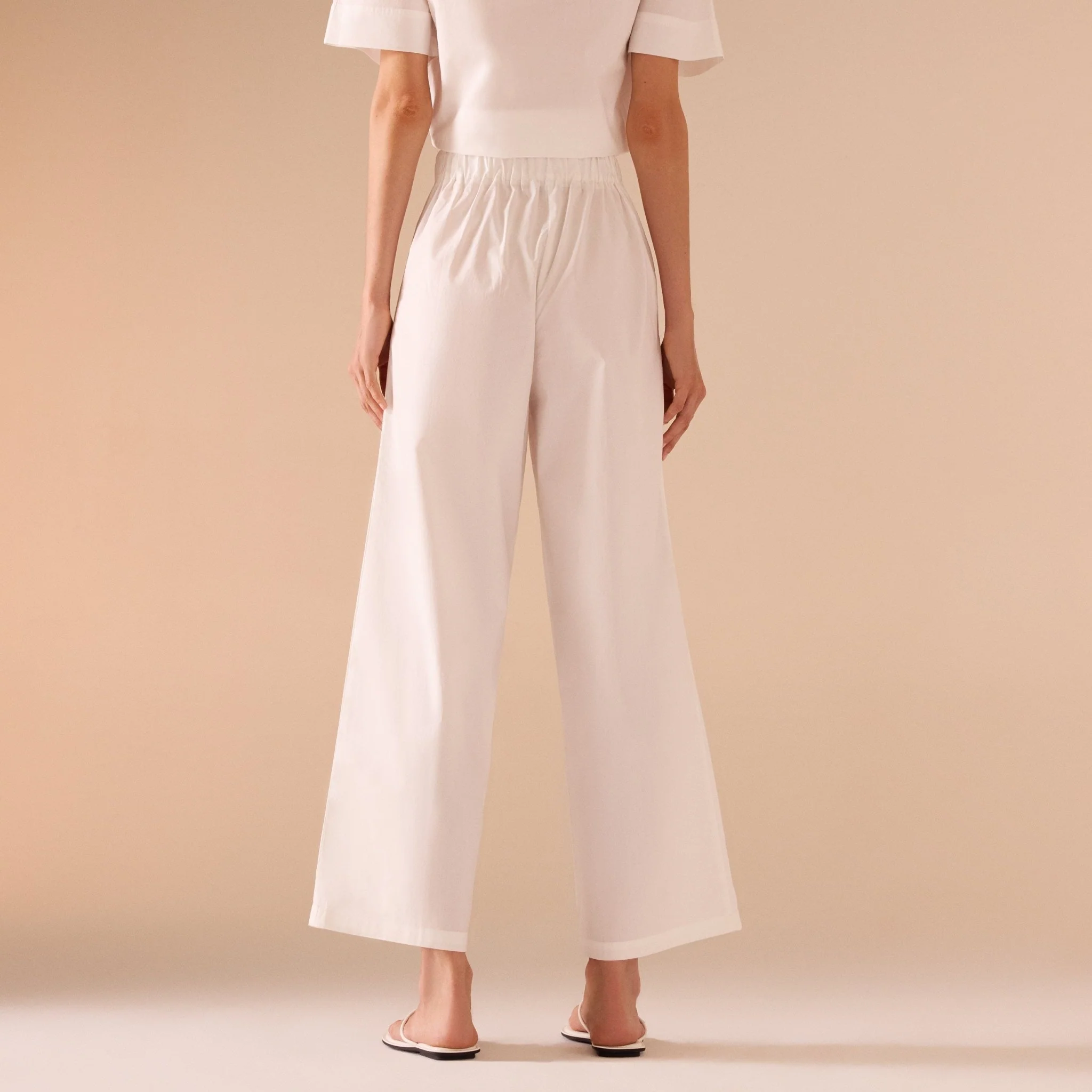 Wide Leg Poplin Pant - Image 2
